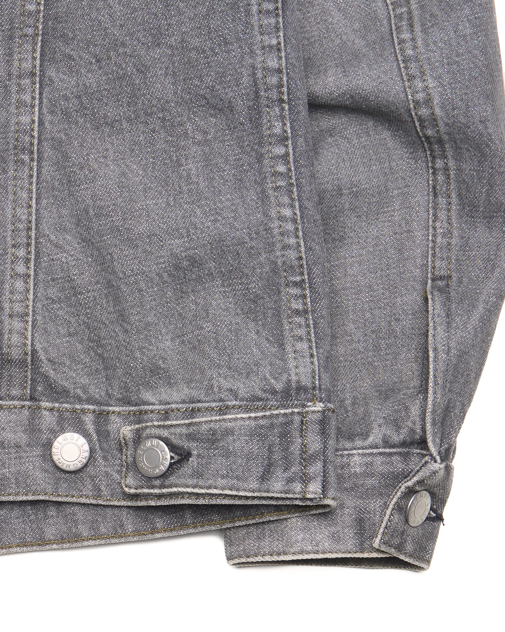 Early 00s Helmut Lang Washed Grey Trucker Jacket