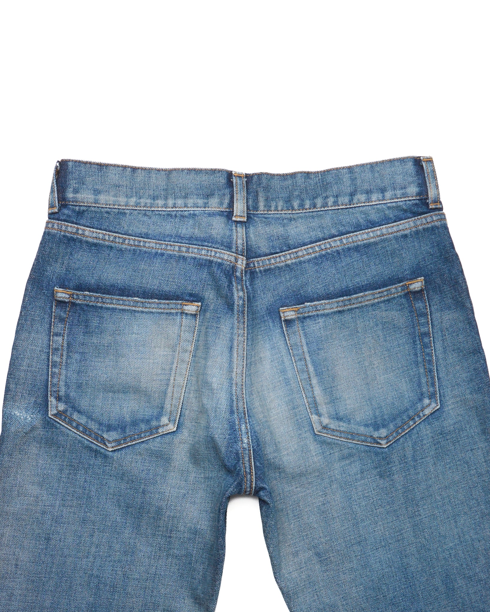 S/S18 Saint Laurent Paris ‘D02’ Frayed Hem Denim