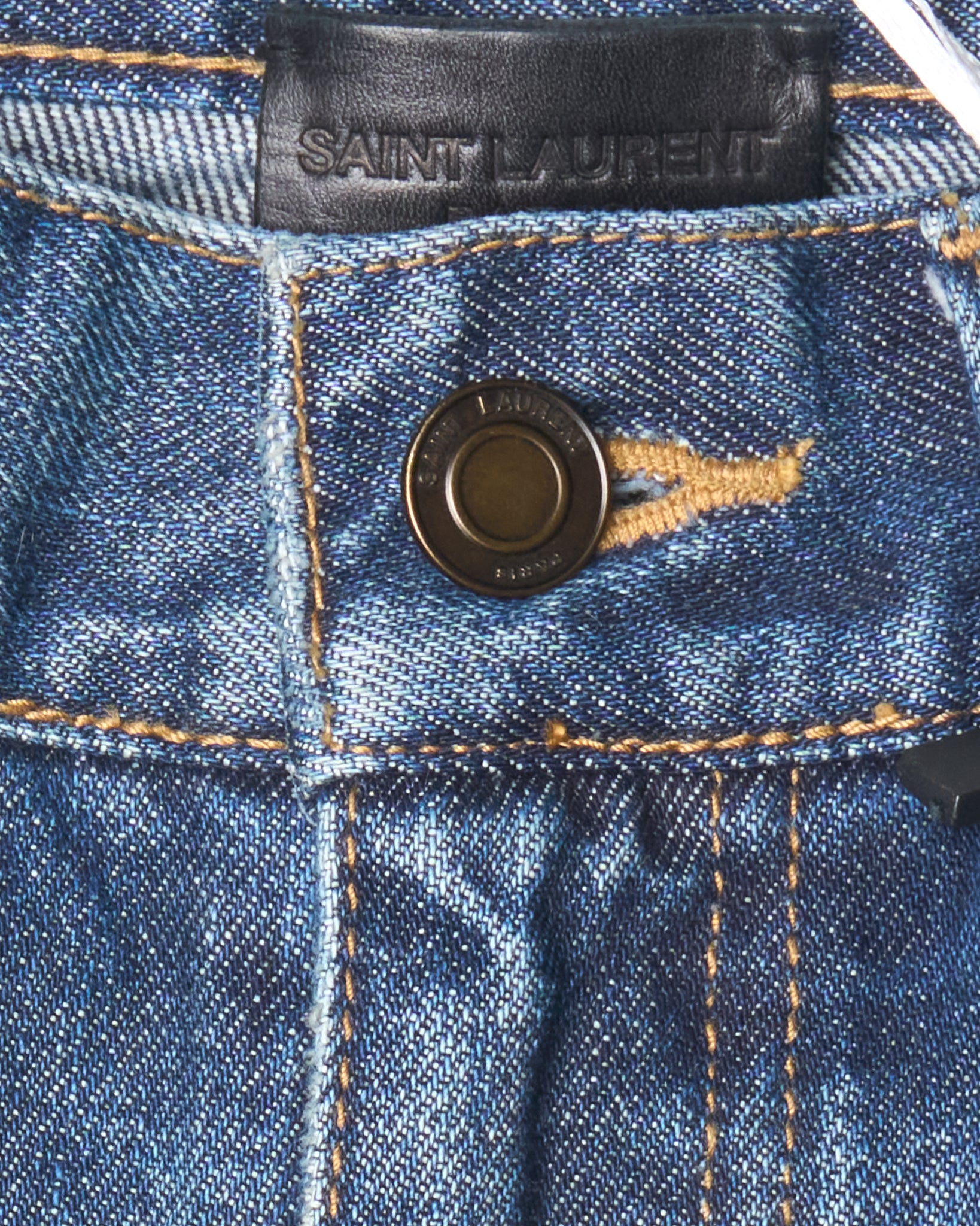 S/S18 Saint Laurent Paris ‘D02’ Frayed Hem Denim