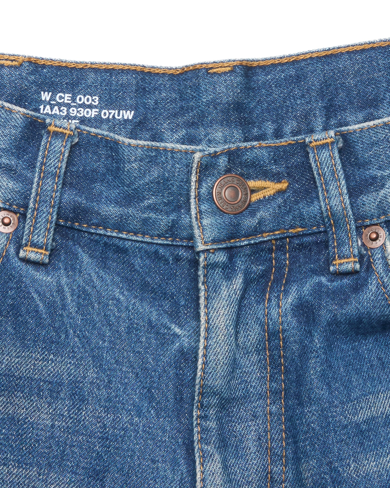 CELINE By Hedi Slimane Washed Blue Denim