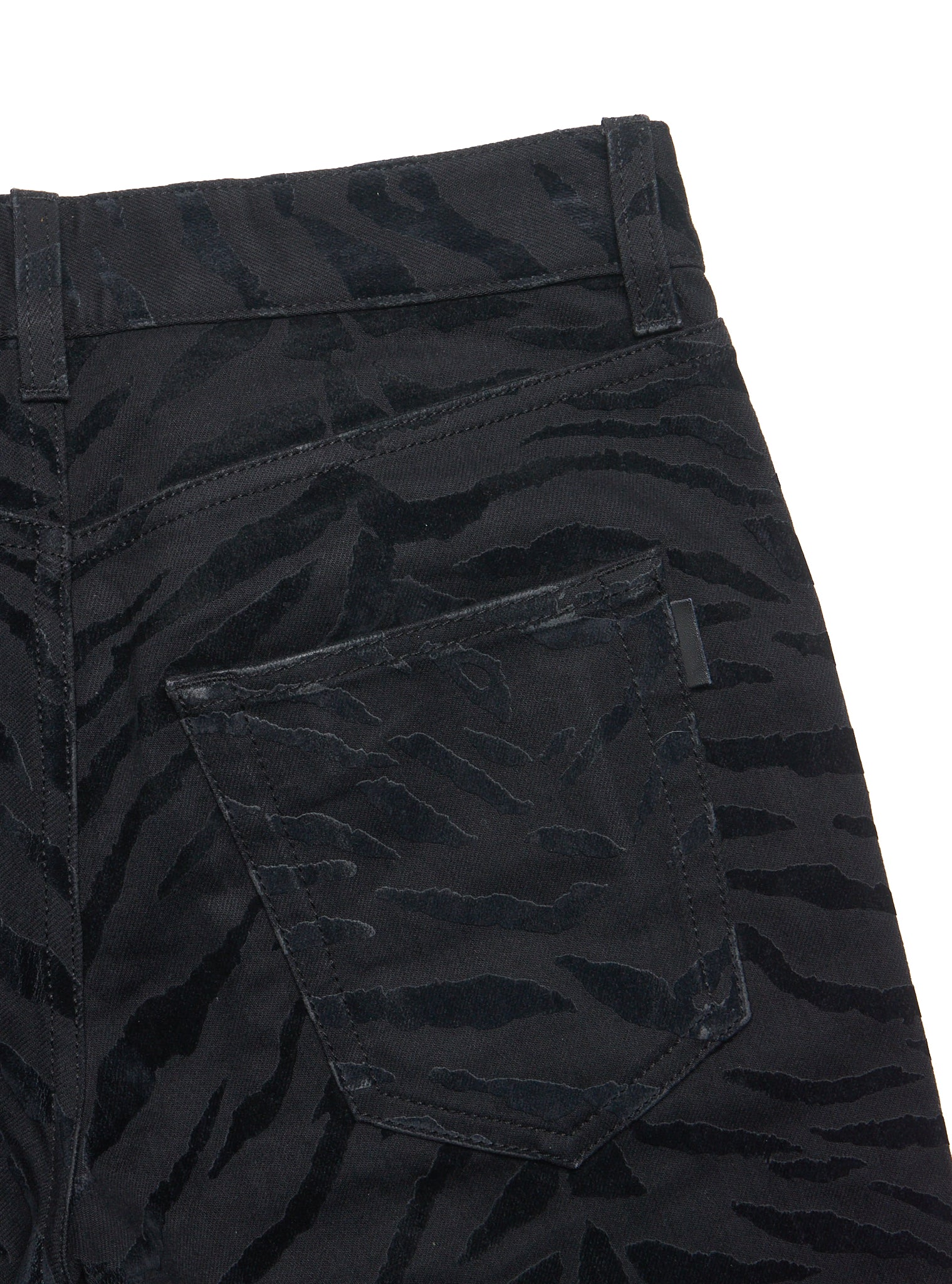S/S20 Saint Laurent Zebra Print Skinny Jeans