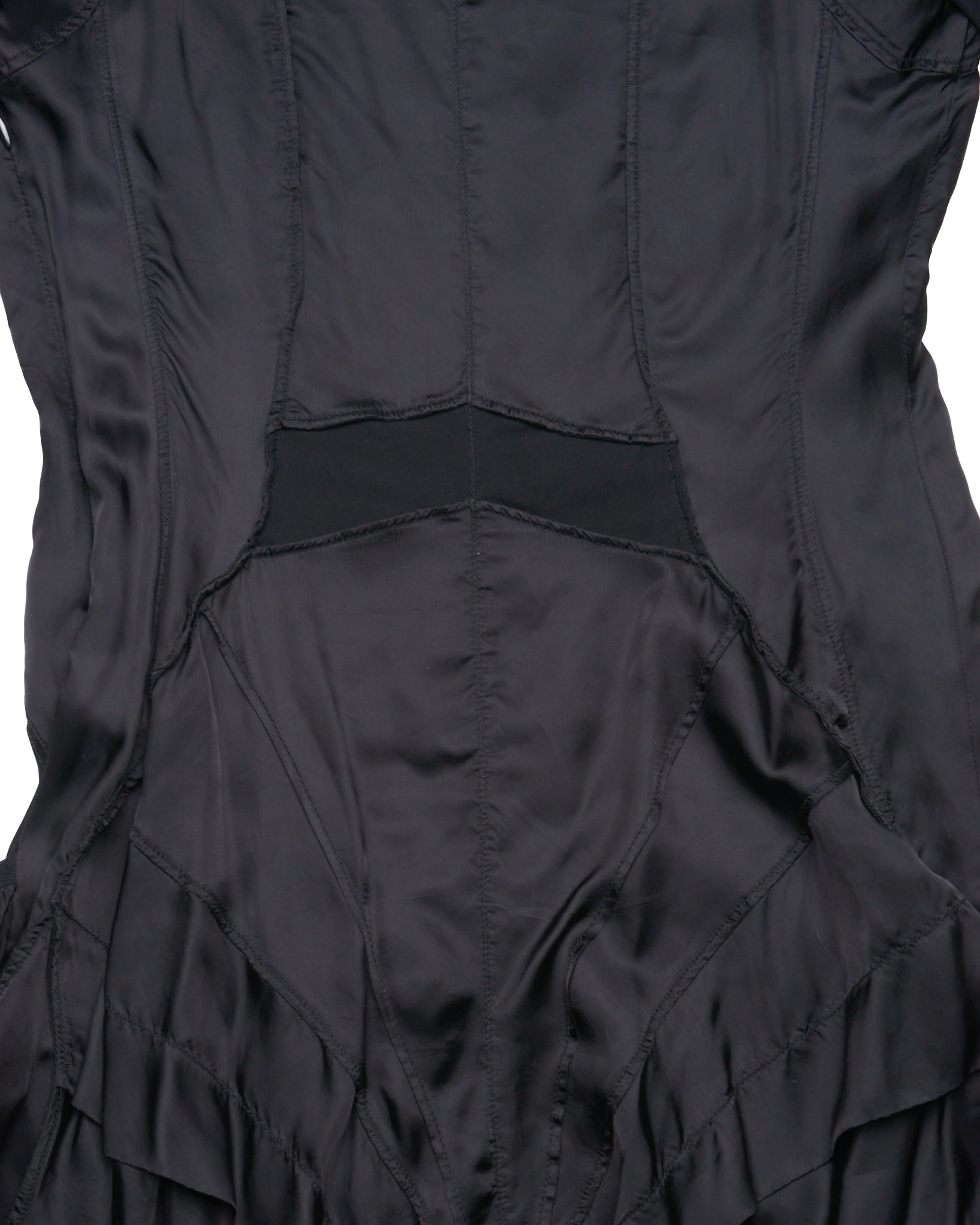 Marithé François Girbaud Black Corset Short-sleeve Dress