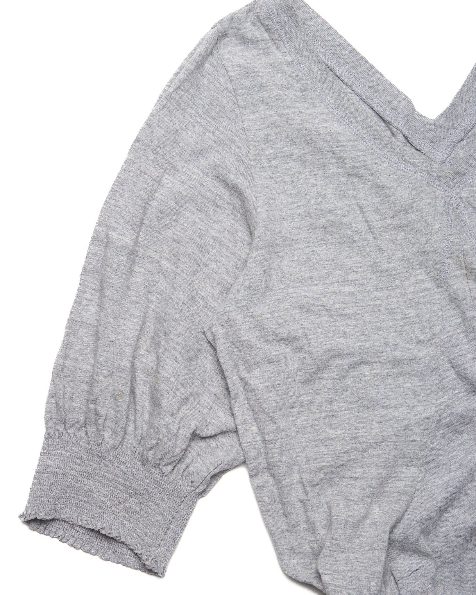 Early 00s Zucca Gray Shortsleeve Ruched Dress