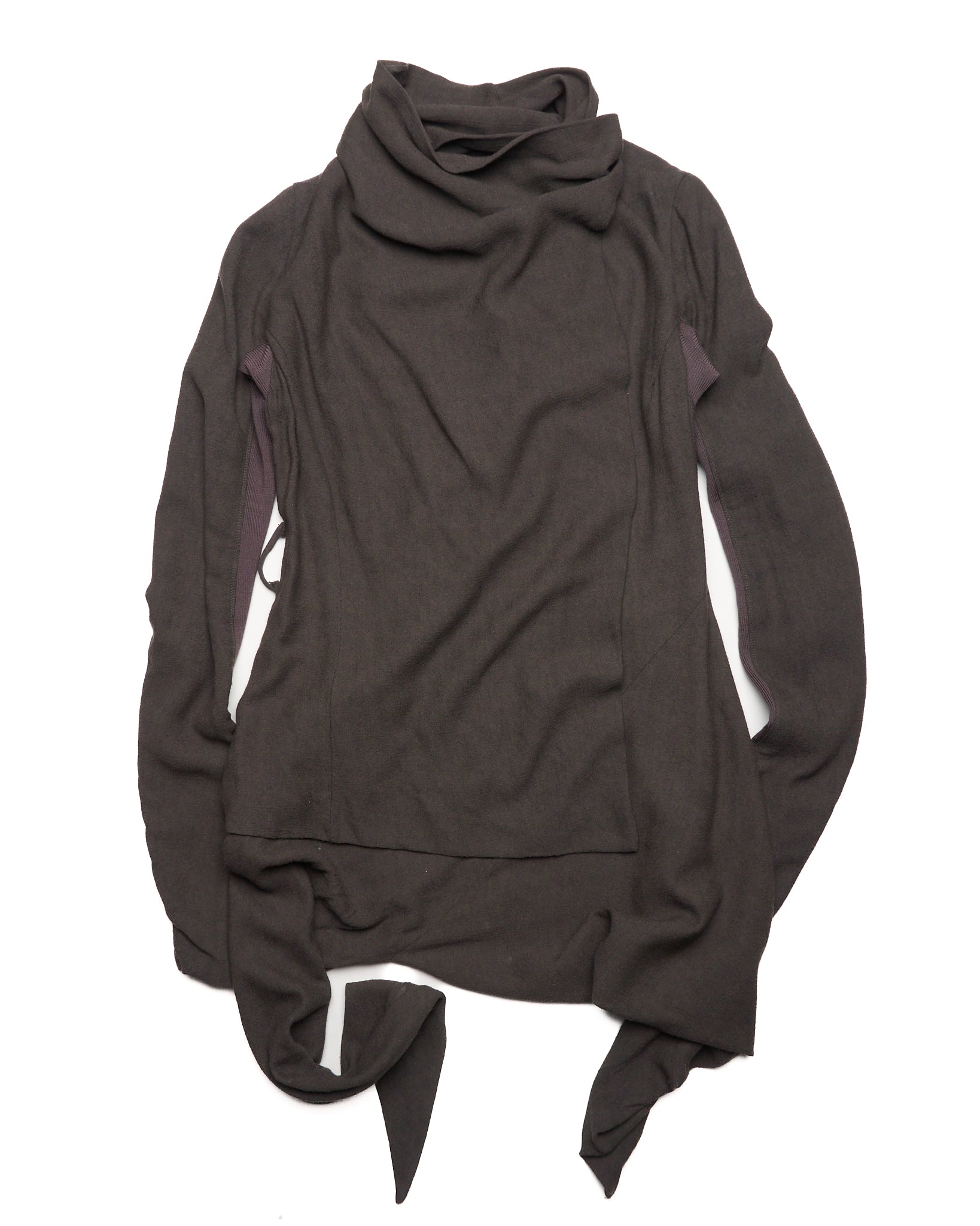 S/S05 Rick Owens Asymmetrical Drape Jacket