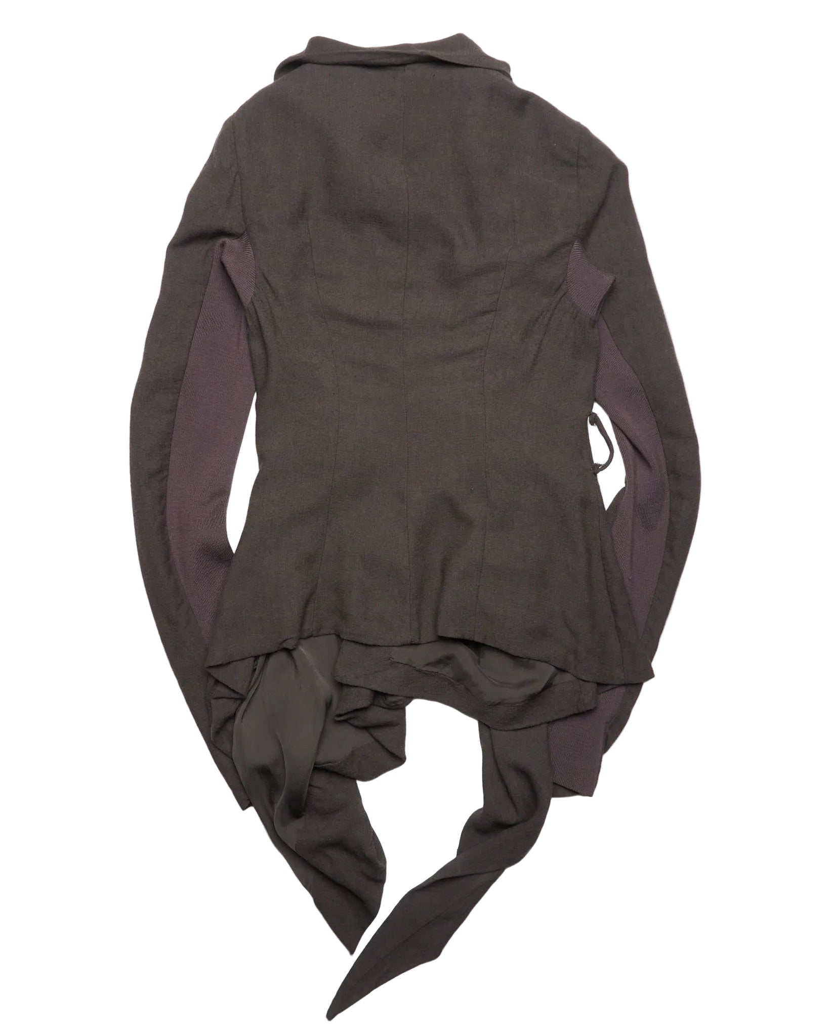 S/S05 Rick Owens Asymmetrical Drape Jacket