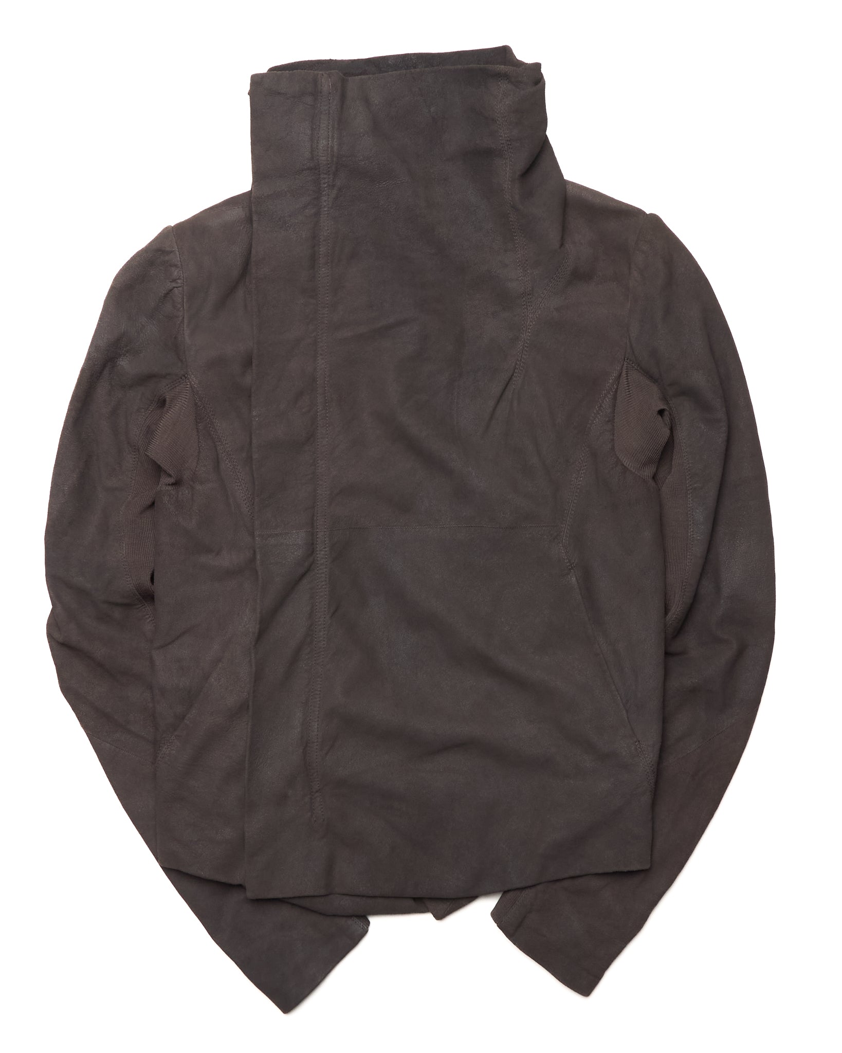 S/S11 Rick Owens Lambskin Classic Asymmetric Biker Jacket