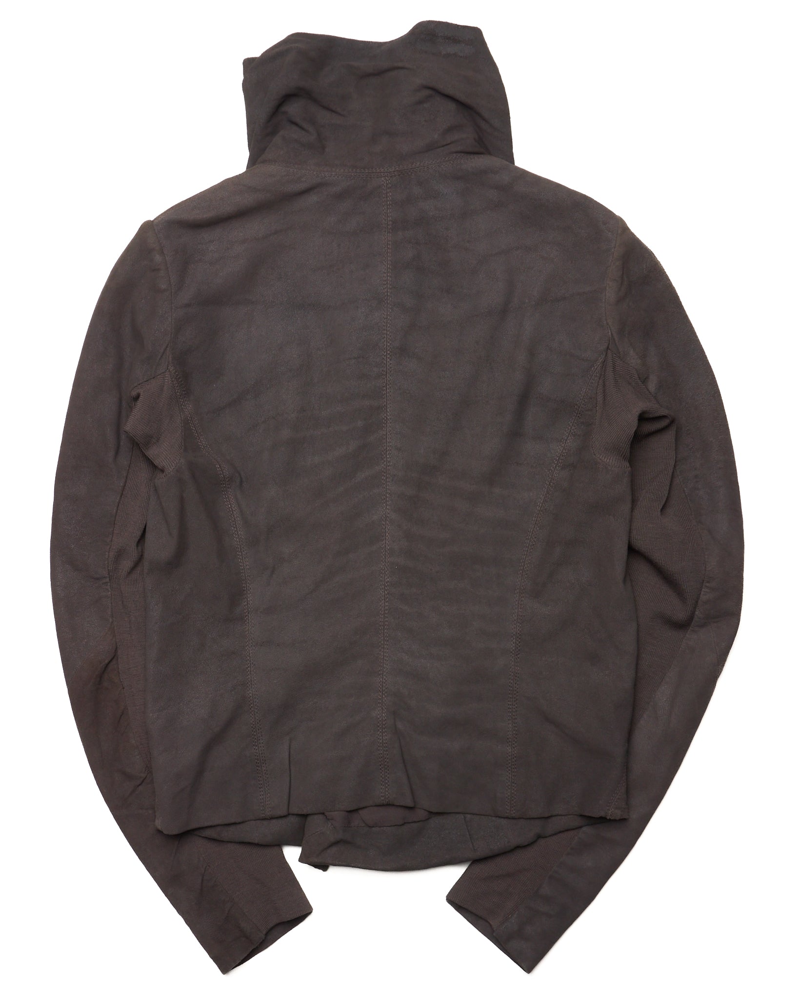 S/S11 Rick Owens Lambskin Classic Asymmetric Biker Jacket