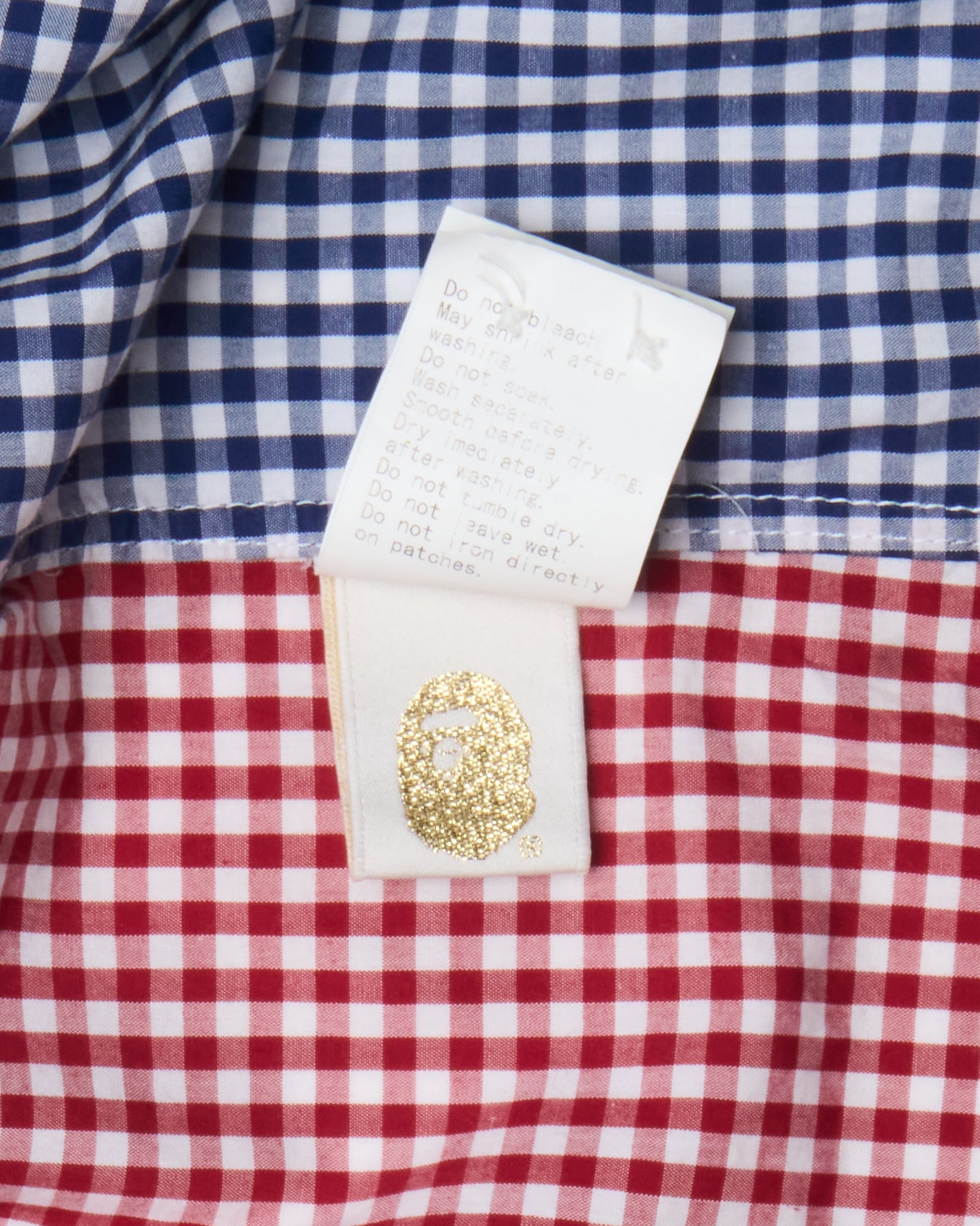 2012 BAPE Colour-Block Plaid Button-Up