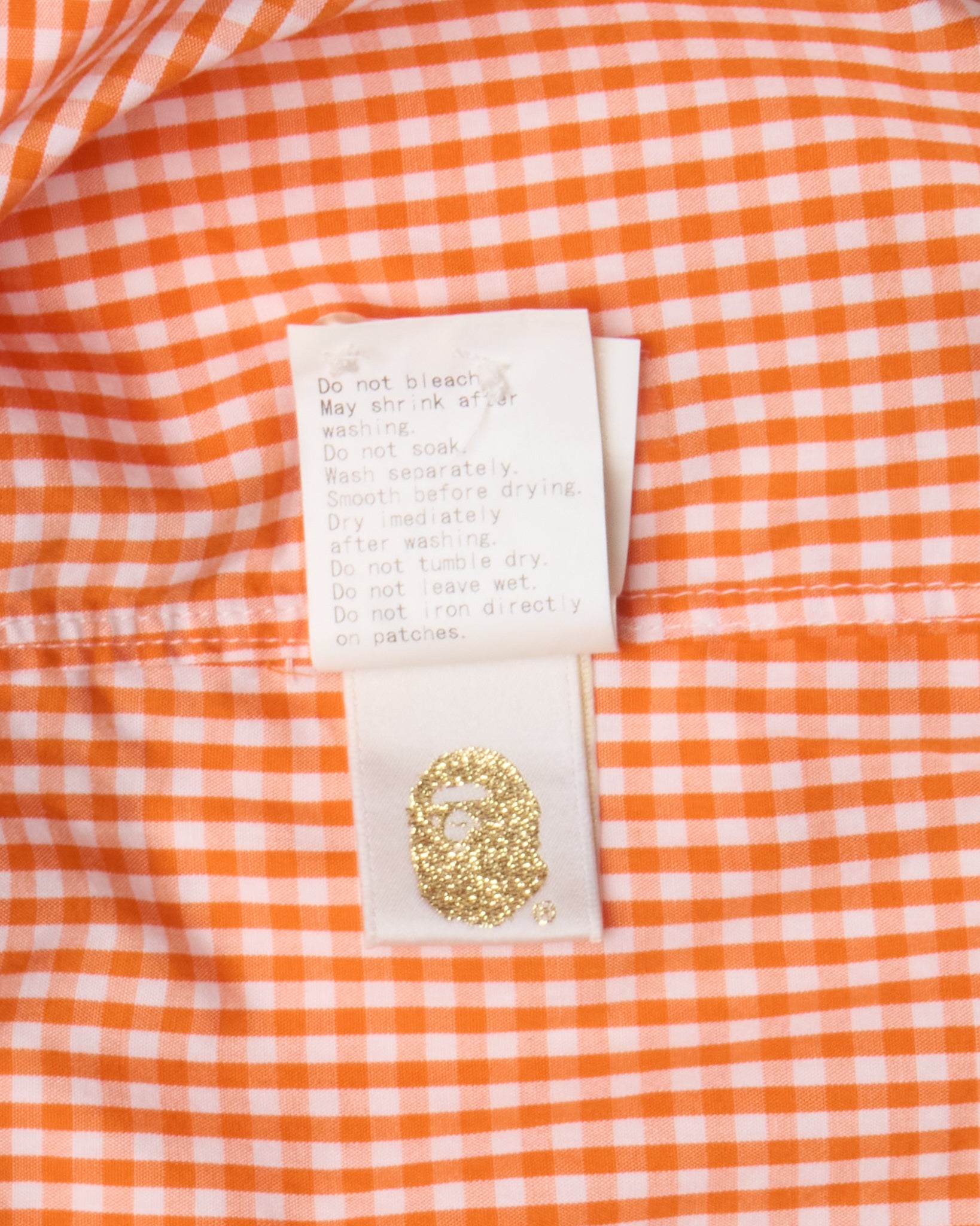 2012 BAPE Plaid Baby Milo Button-Up