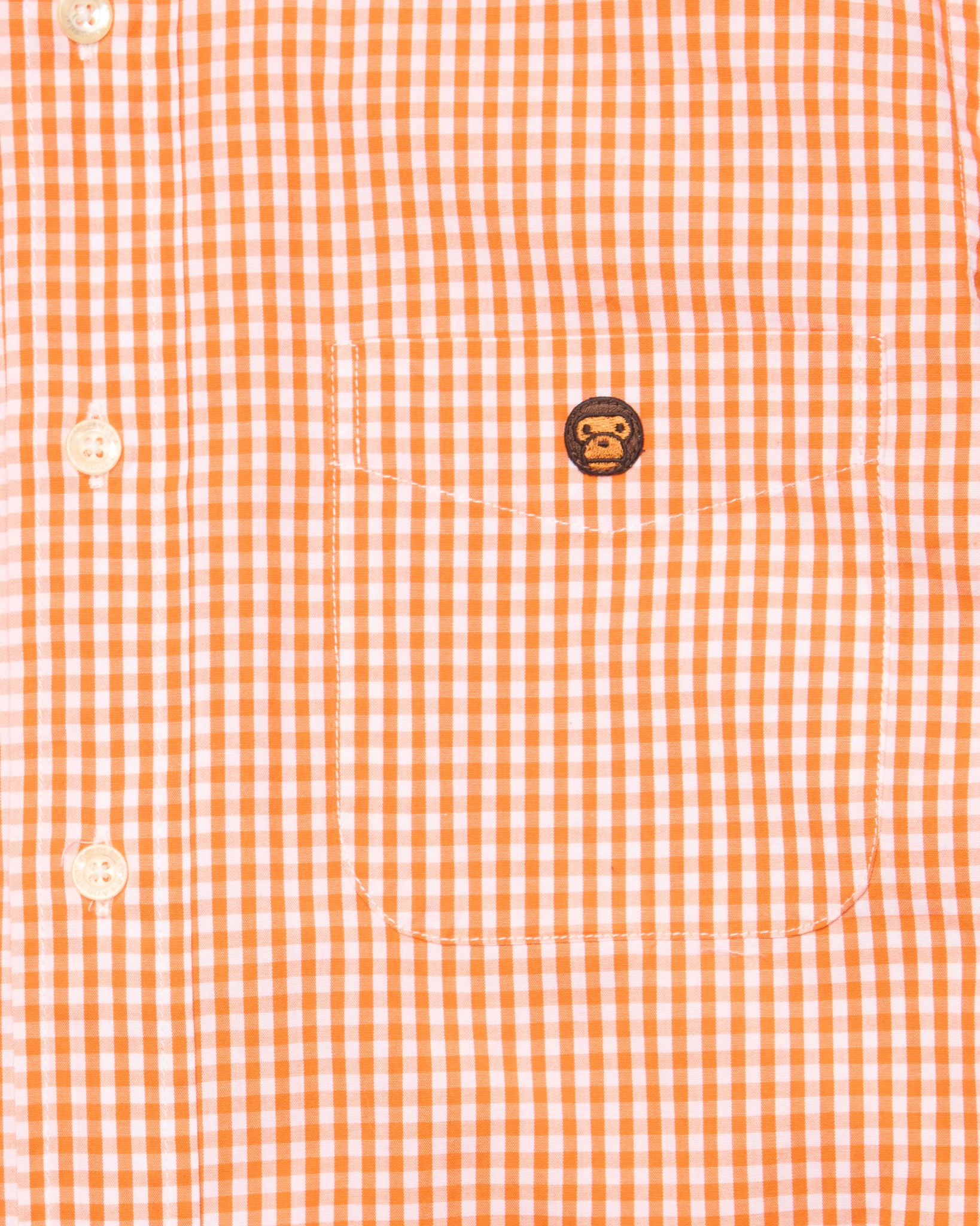 2012 BAPE Plaid Baby Milo Button-Up