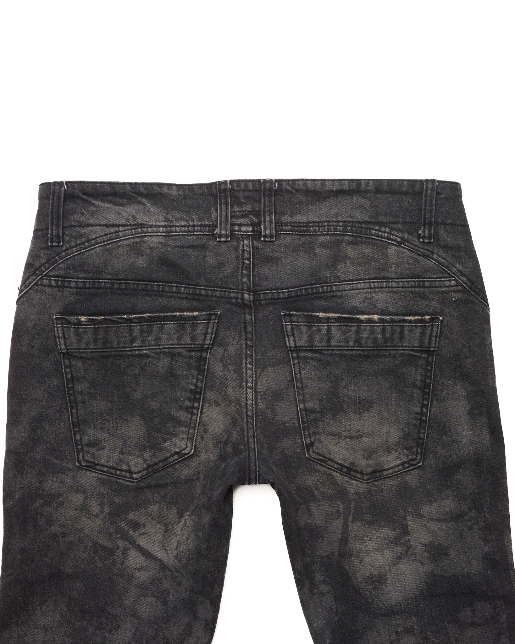 Diet Butcher Gray Blotch Print Slim Denim