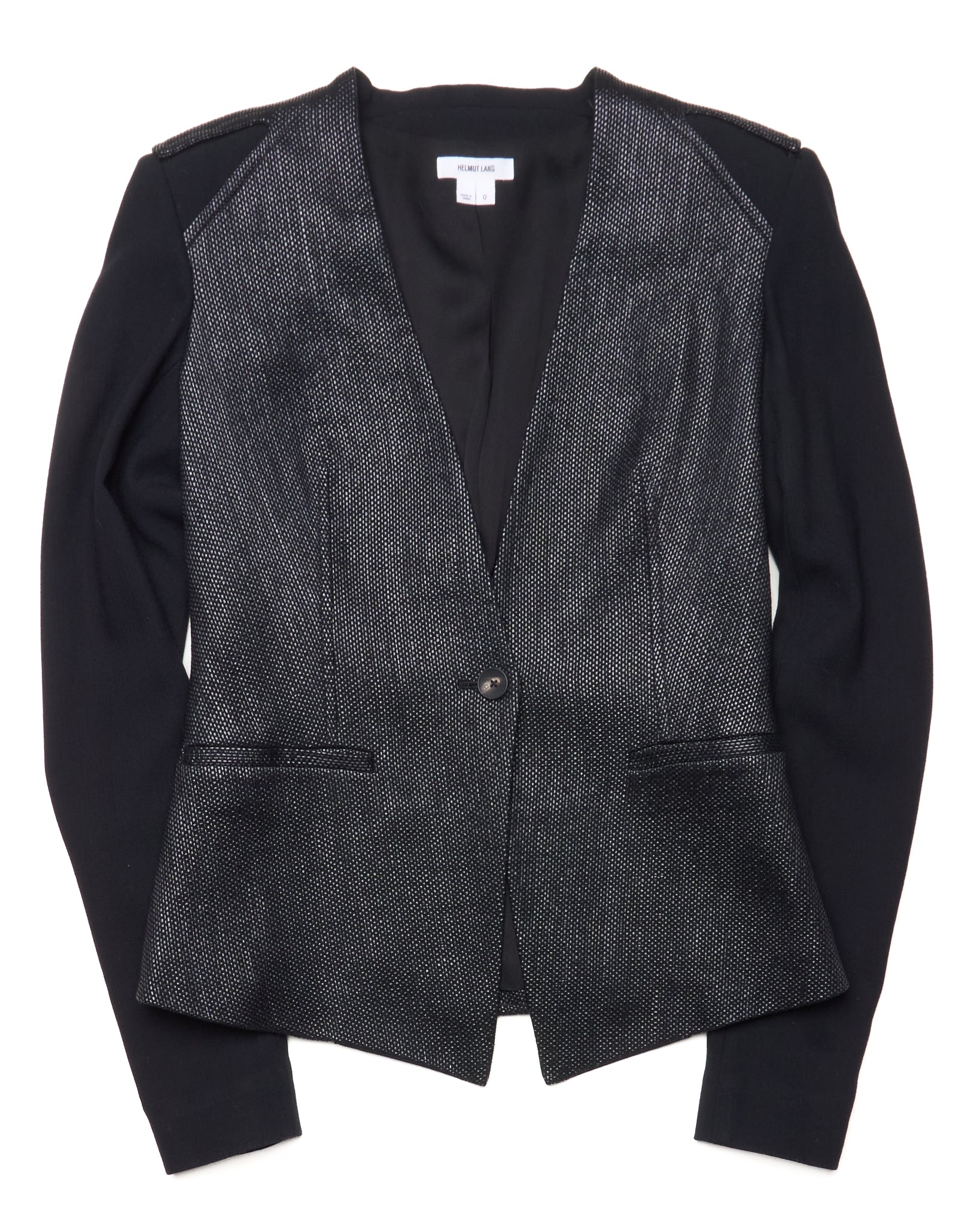 Helmut Lang Notch Collar Blend Blazer