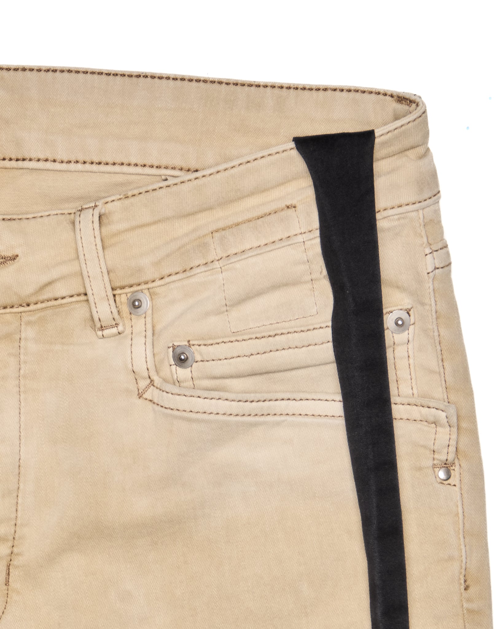 S/S22 Rick Owens DRKSHDW "FOGACHINE" MINERAL 'Tyrone Cut' Skinny Denim