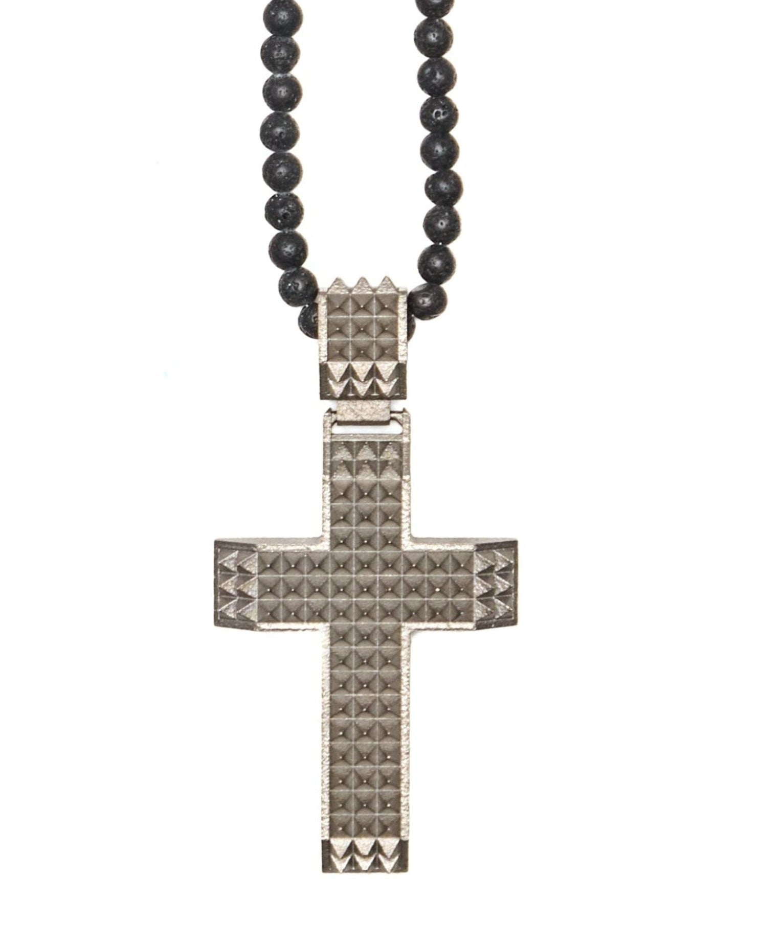 !con Titanium Studded Cross