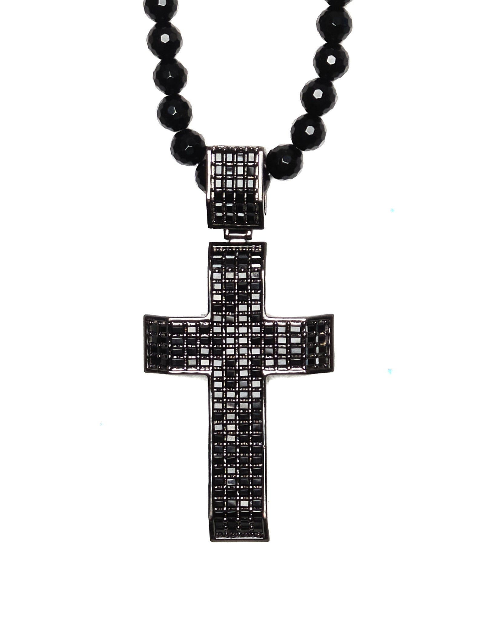 ! Black Onyx Cross