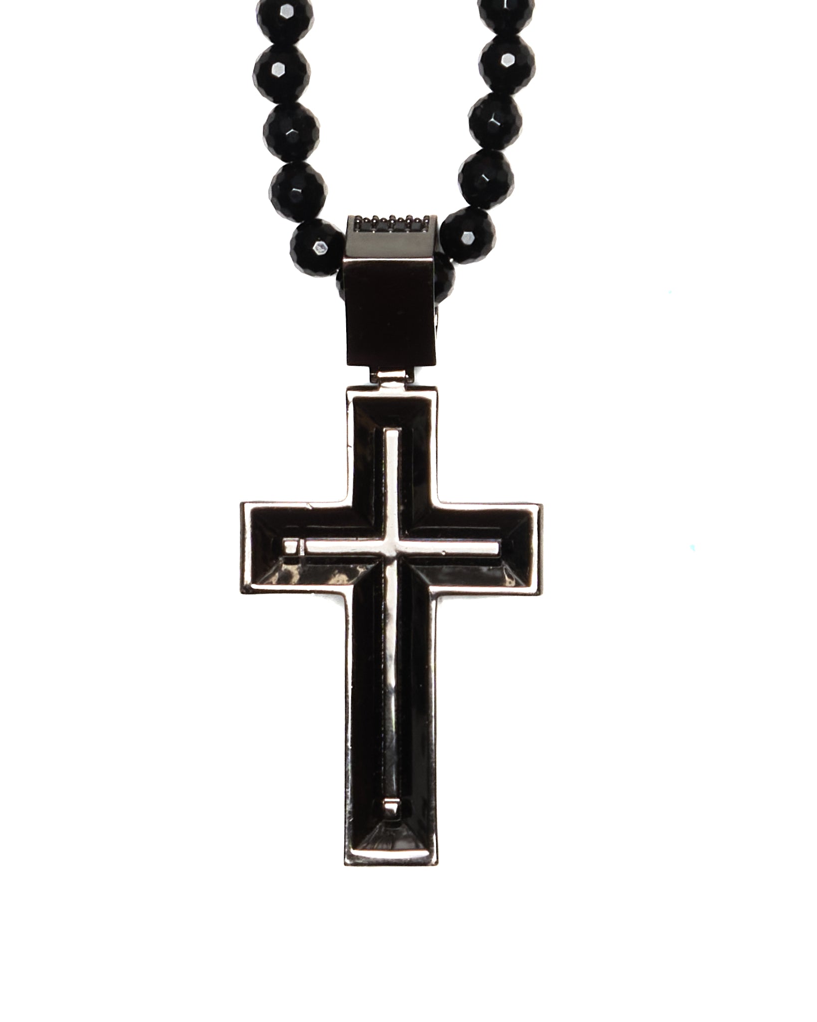 ! Black Onyx Cross