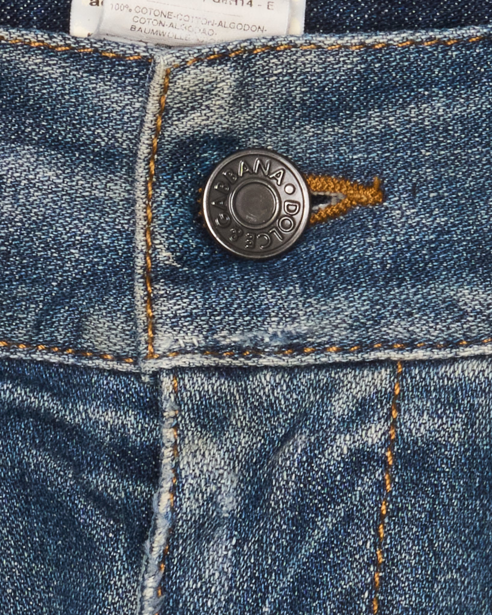 Mid 00s Dolce & Gabbana Distressed Blue Denim