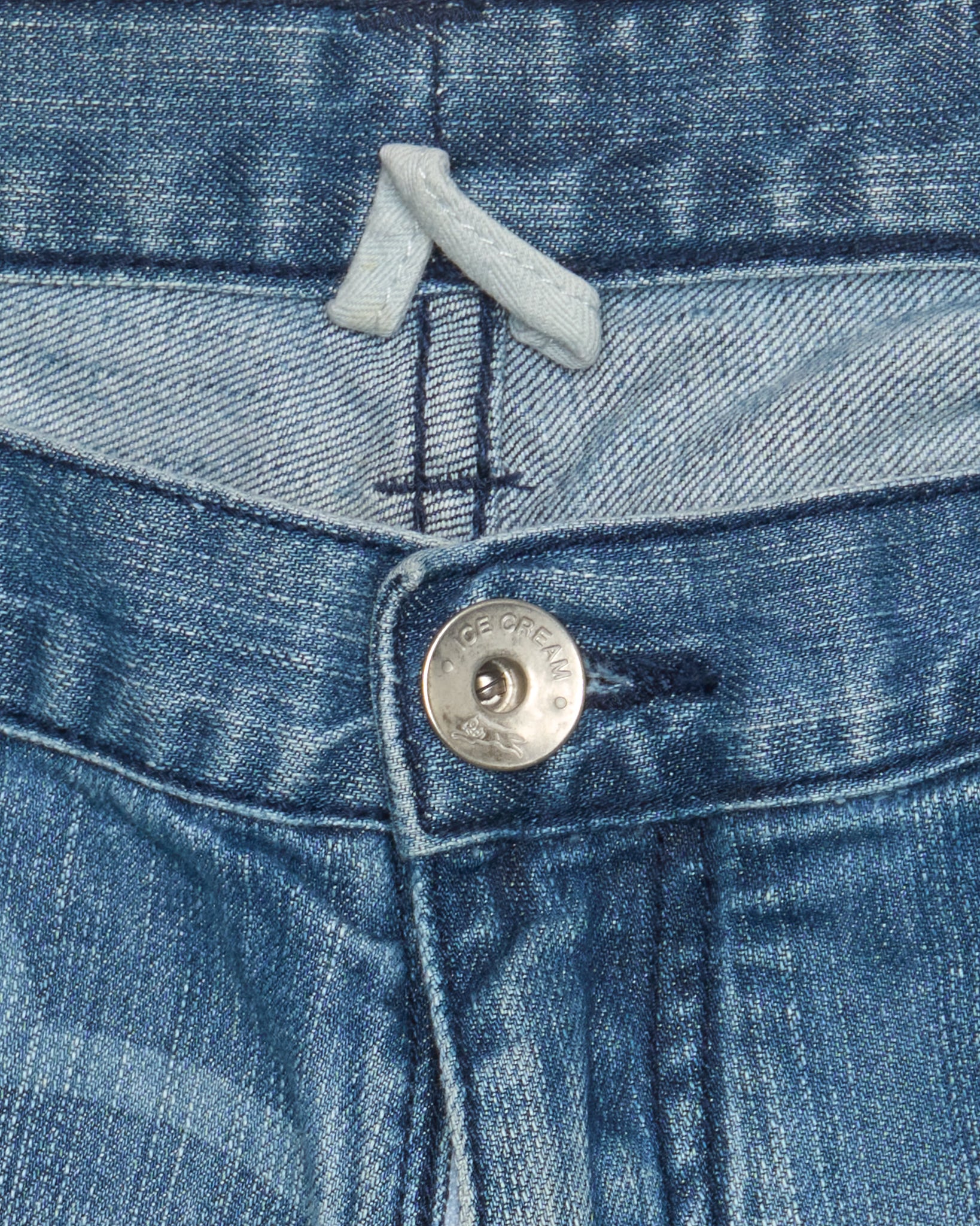 Mid 00s Ice Cream Ghost Print Running Dog Lightwash Jeans