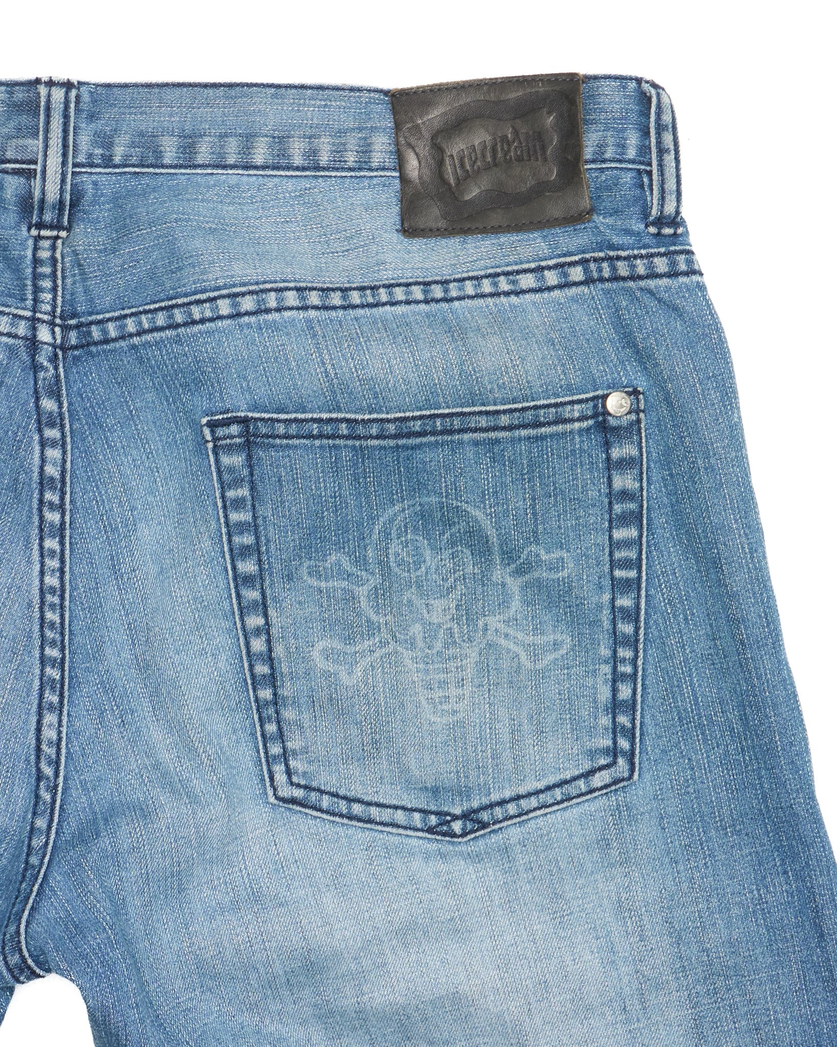 Mid 00s Ice Cream Ghost Print Running Dog Lightwash Jeans
