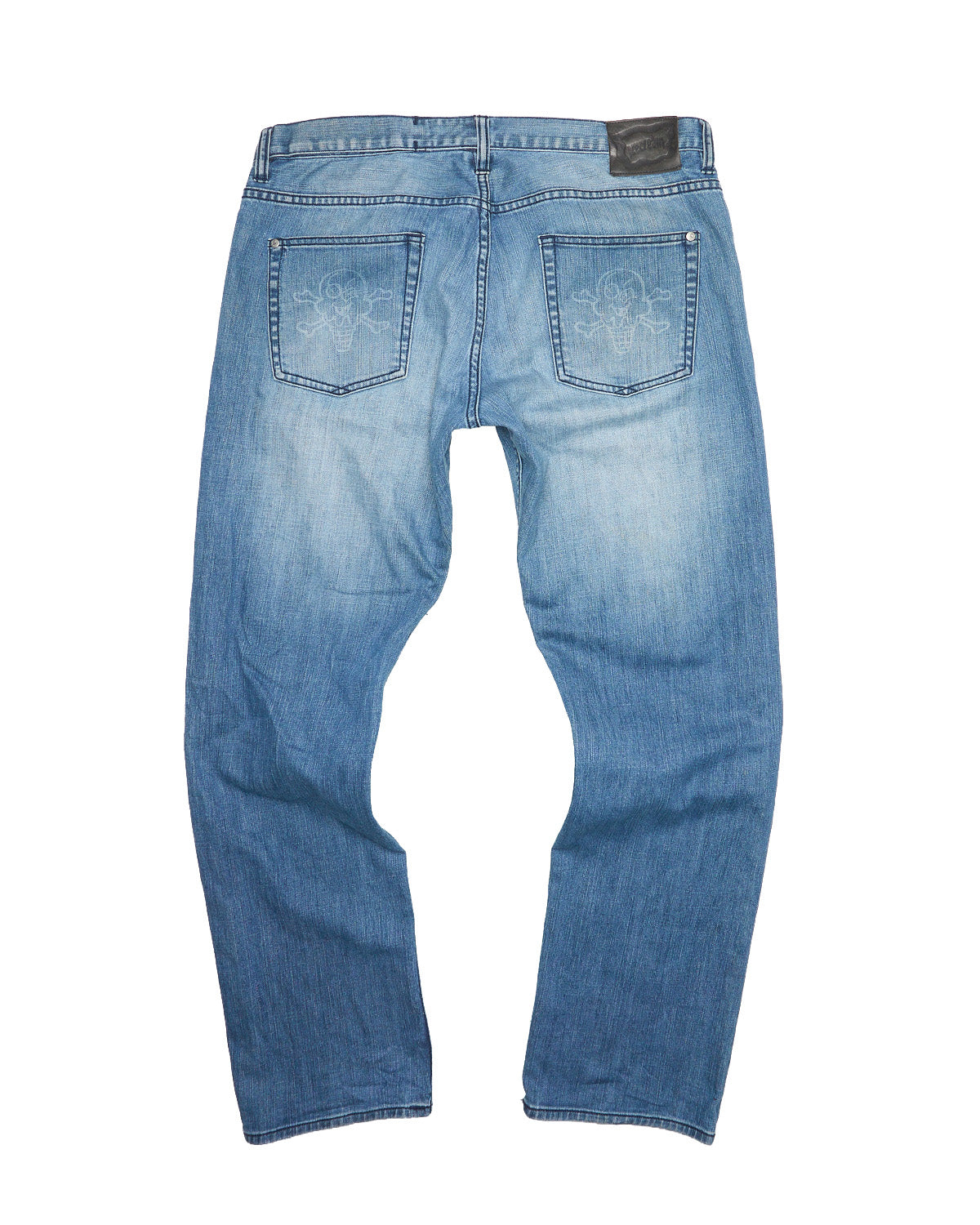 Mid 00s Ice Cream Ghost Print Running Dog Lightwash Jeans