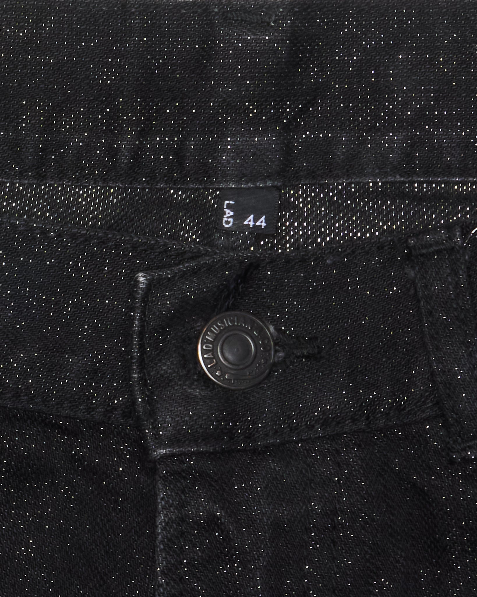 Mid 00s Lad Musician Glittered Black Denim