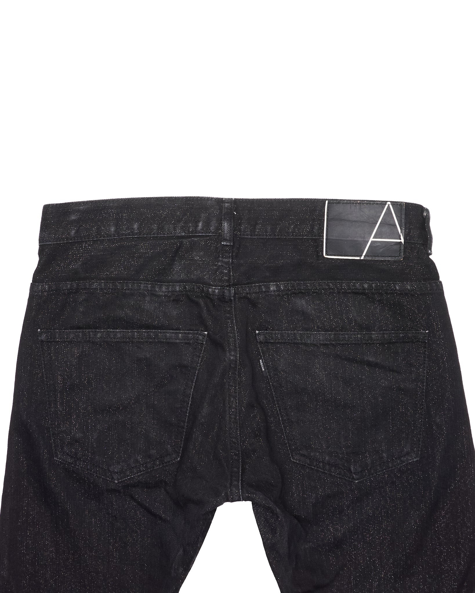 Mid 00s Lad Musician Glittered Black Denim