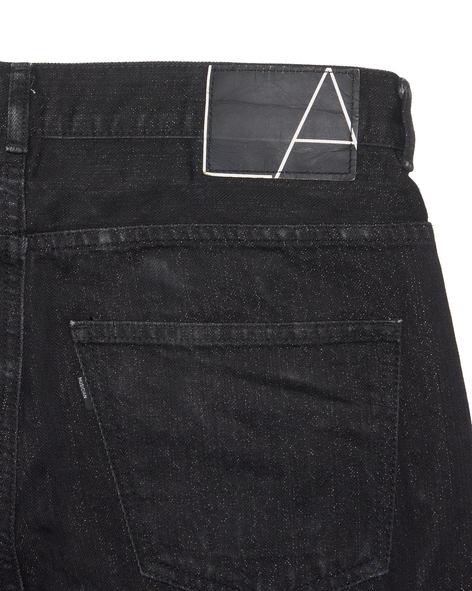Mid 00s Lad Musician Glittered Black Denim
