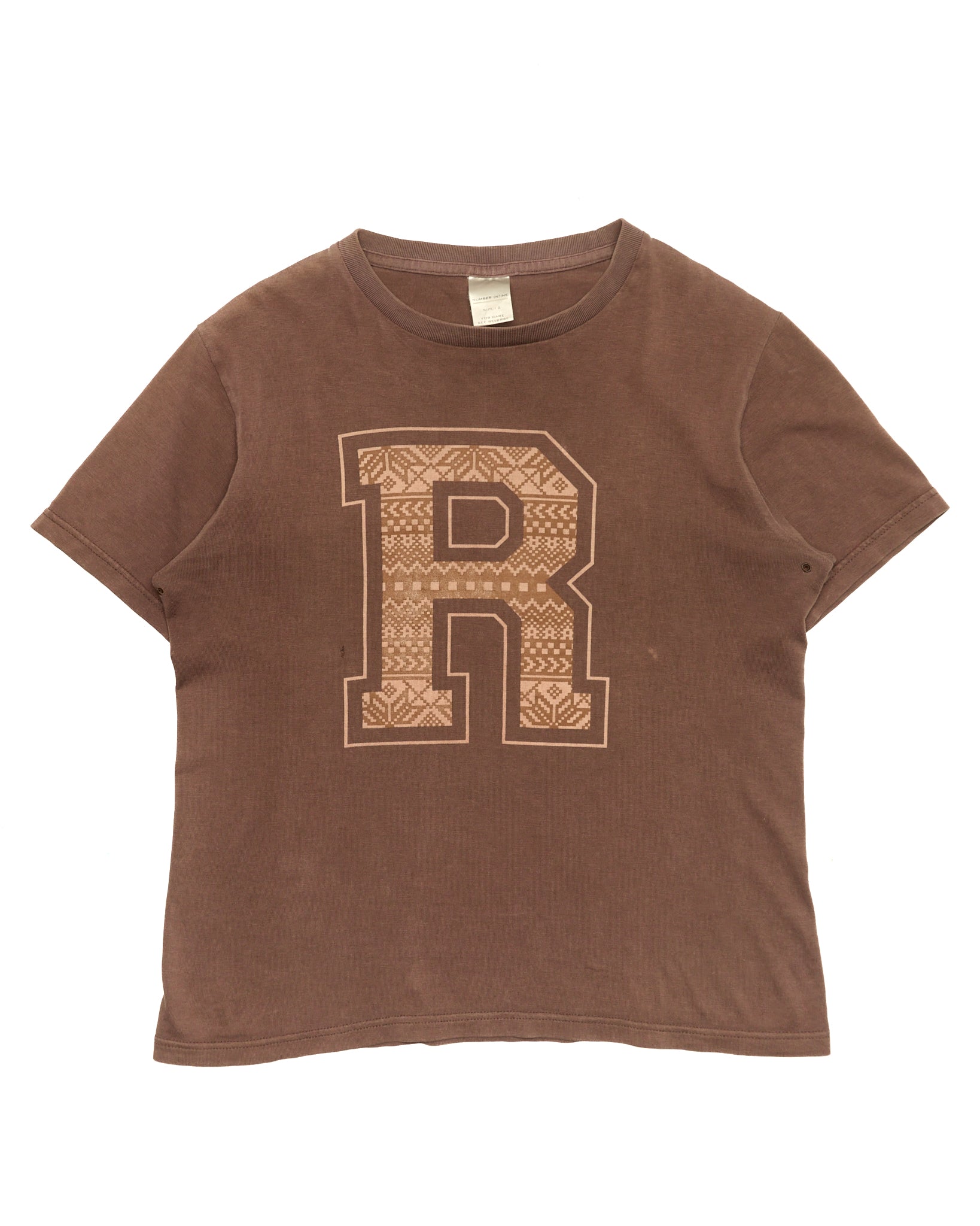 A/W02 Number (N)ine Alphabet Print T-shirt