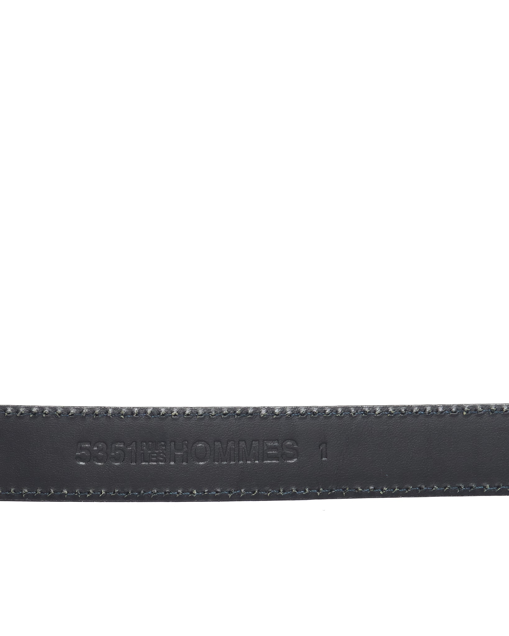 Mid 2010s 5351 Pour Les Hommes Leather Silver Plated Belt