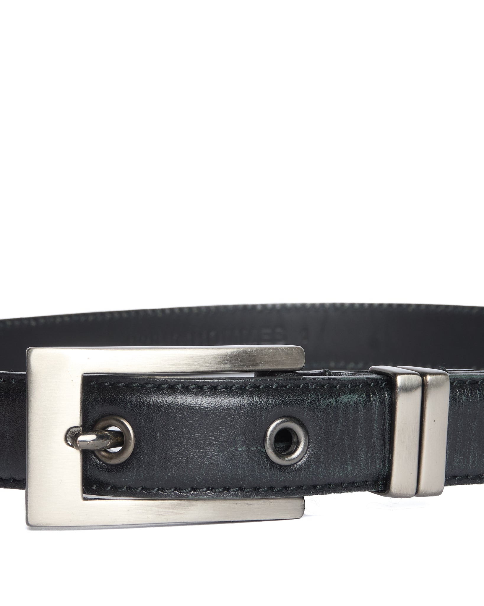Mid 2010s 5351 Pour Les Hommes Leather Silver Plated Belt
