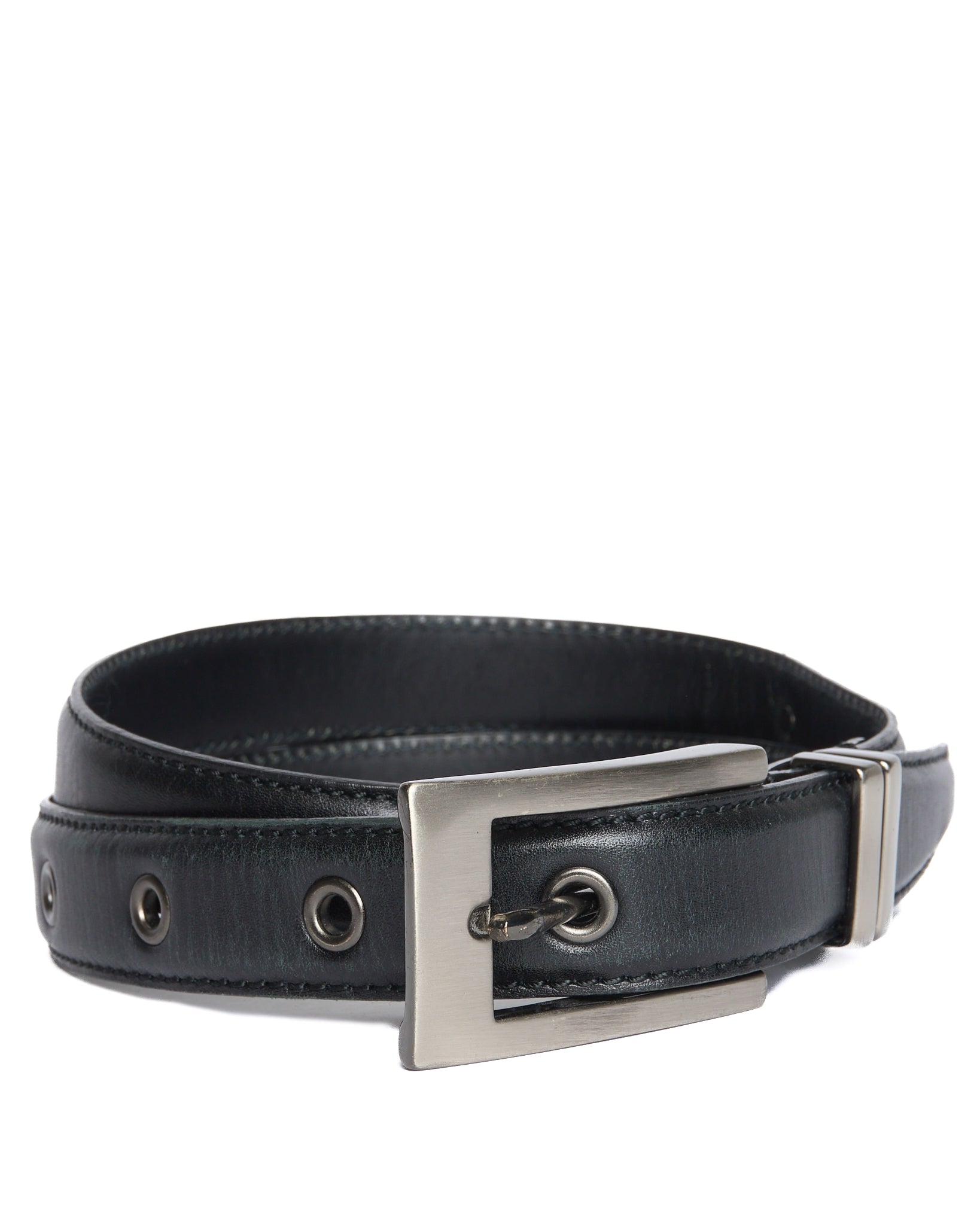 Mid 2010s 5351 Pour Les Hommes Leather Silver Plated Belt