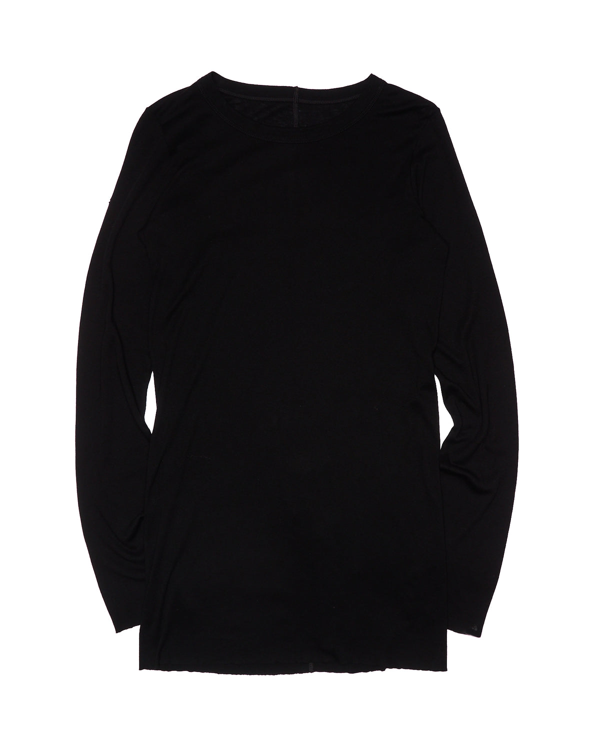 F/W24 Rick Owens ‘PORTERVILLE’  Cashmere Blend Knit Black Long-Sleeve