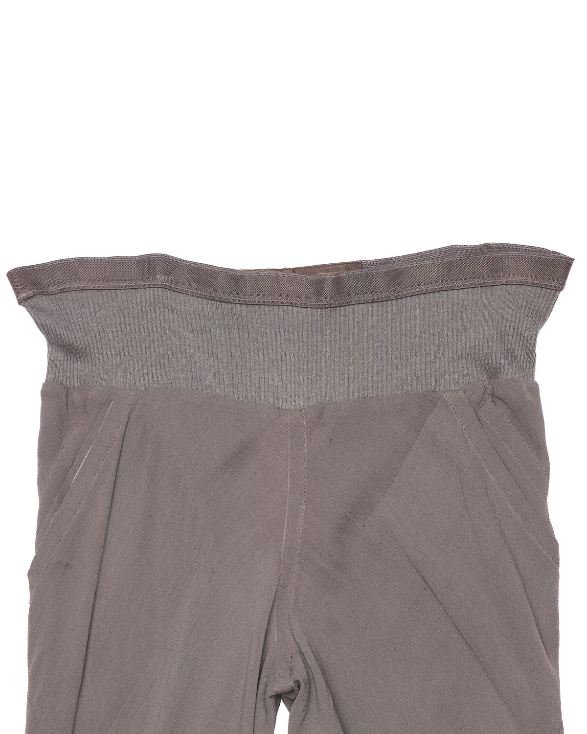 S/S06 Rick Owens ‘TUNGSTEN’ Silk Blend Flare Pants