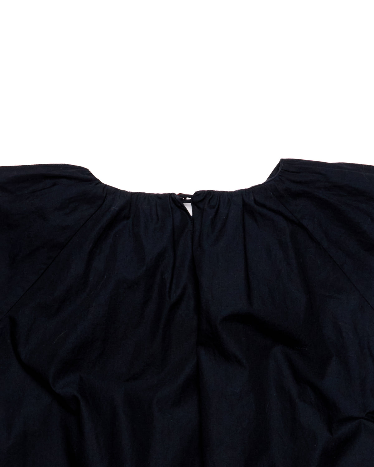 S/S18 Noir Kei Ninomiya Cotton Long Sleeve Gathered Blouse