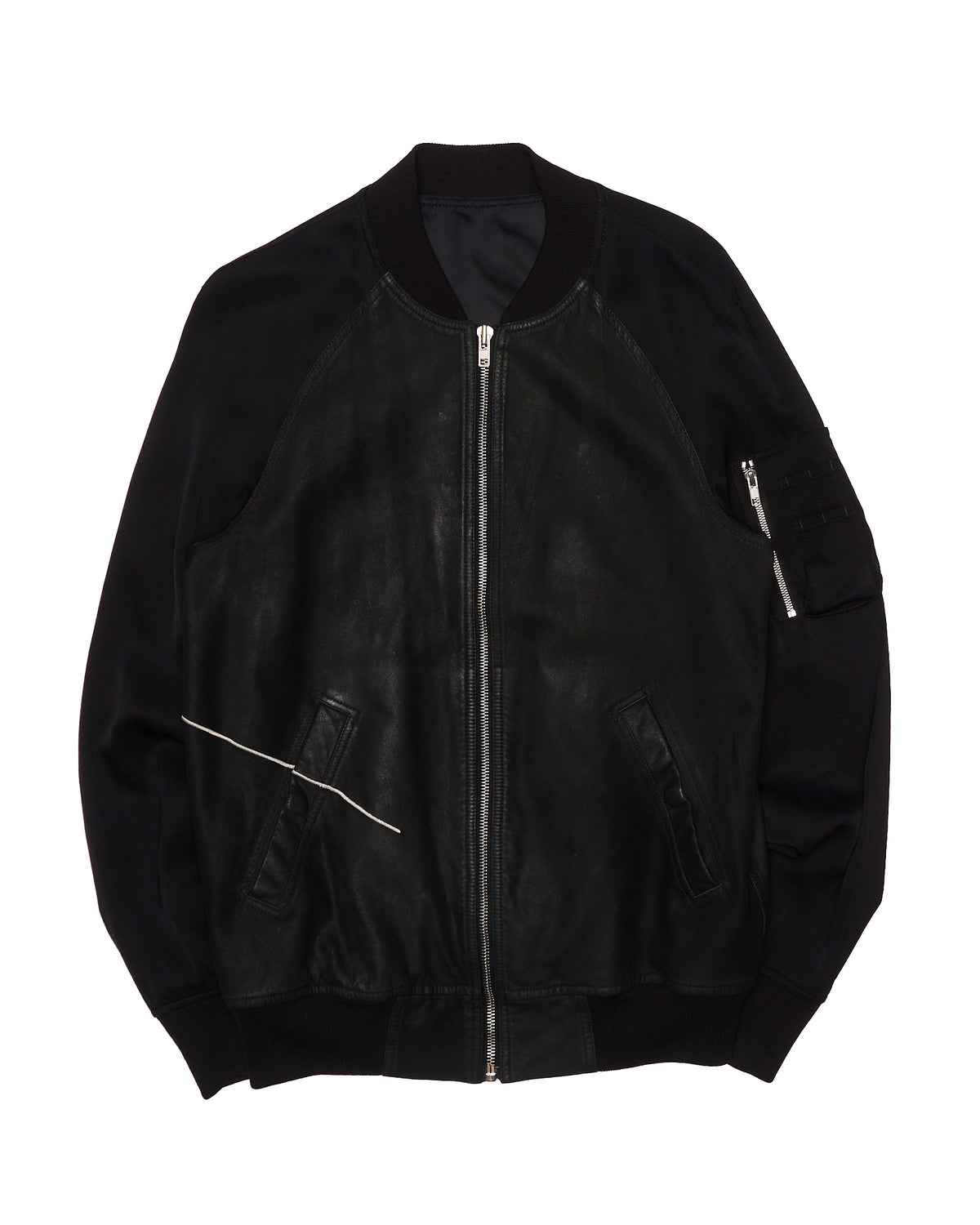 S/S16 Rick Owens “Cyclops” Sheepskin/Silk Embroidered Bomber