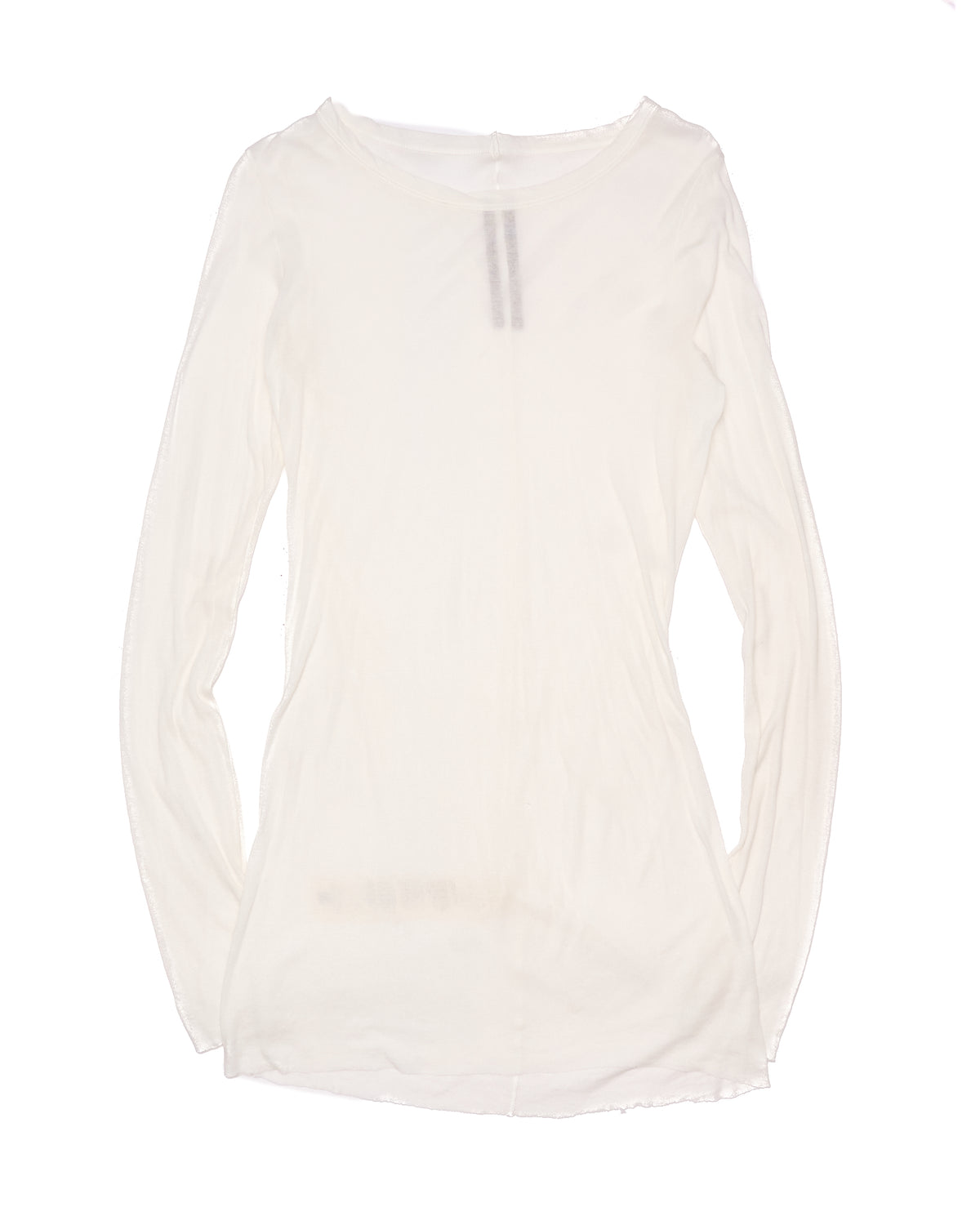 S/S25 Rick Owens ‘HOLLYWOOD’ Ribbed Jersey Milk Long-Sleeve