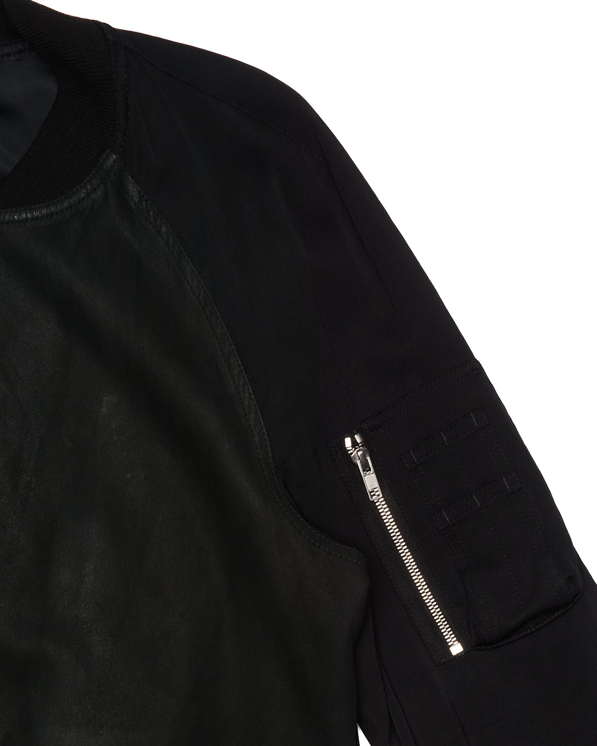 S/S16 Rick Owens “Cyclops” Sheepskin/Silk Embroidered Bomber