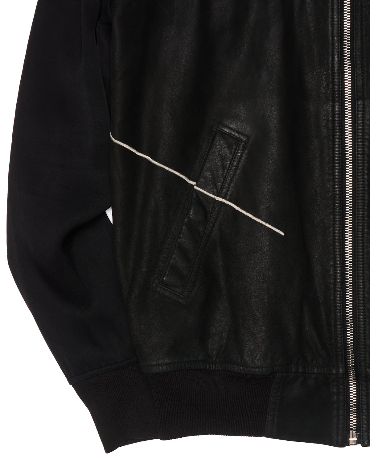 S/S16 Rick Owens “Cyclops” Sheepskin/Silk Embroidered Bomber