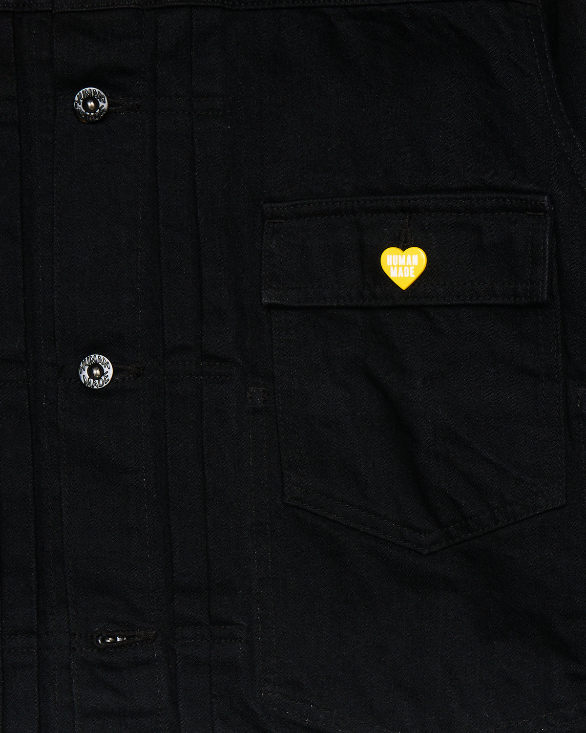 ‘22 Human Made x A$AP Rocky “Human Testing” Black Type II Denim Jacket