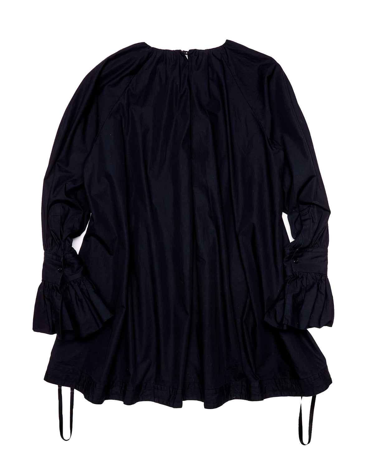 S/S18 Noir Kei Ninomiya Cotton Long Sleeve Gathered Blouse