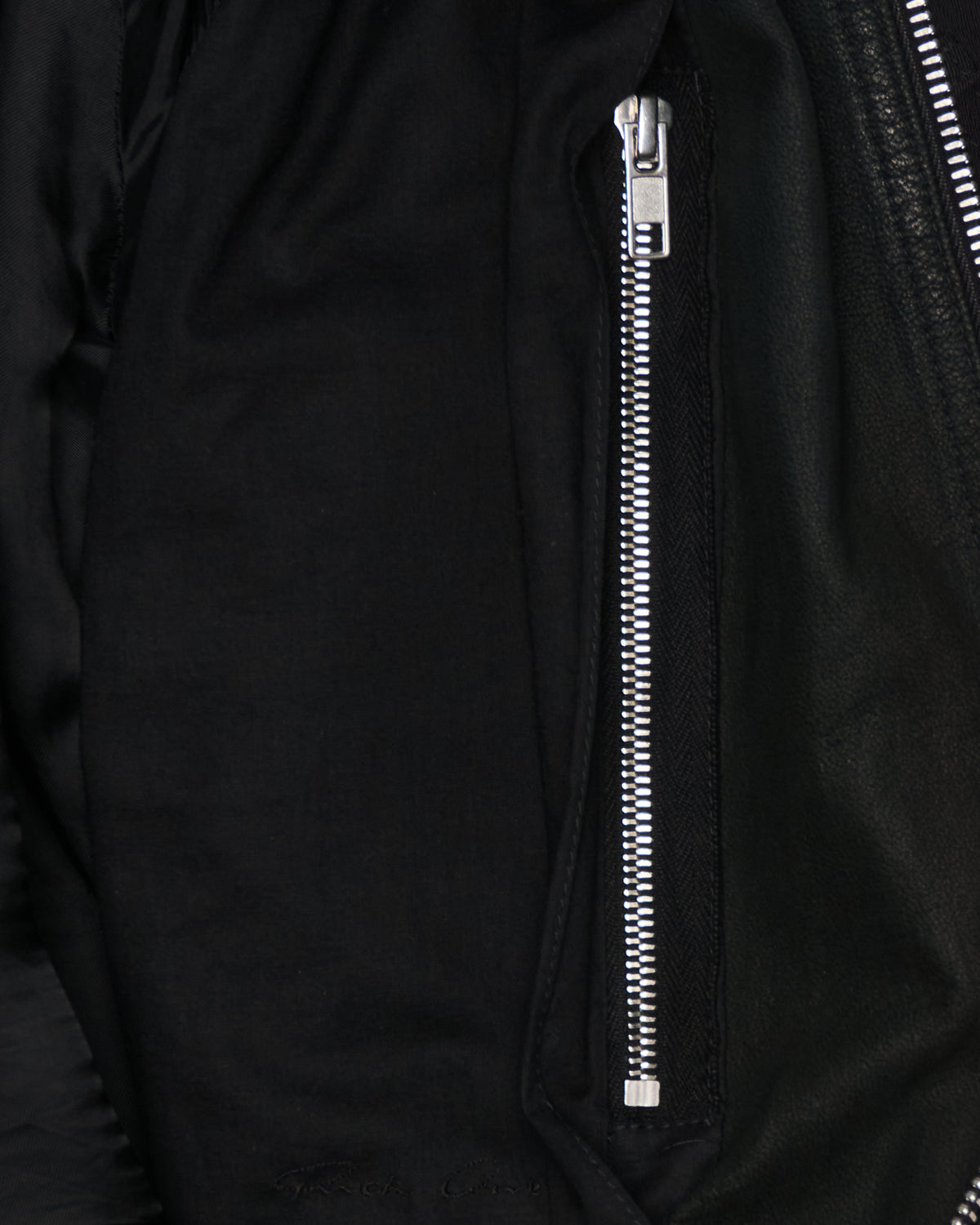 S/S16 Rick Owens “Cyclops” Sheepskin/Silk Embroidered Bomber