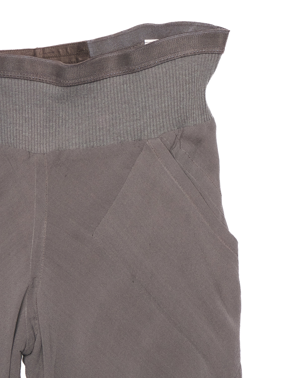 S/S06 Rick Owens ‘TUNGSTEN’ Silk Blend Flare Pants
