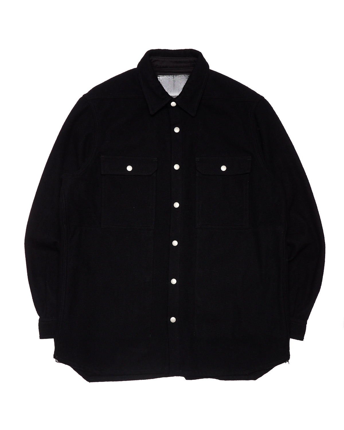 Rick Owens DRKSHDW Black Wool Outershirt