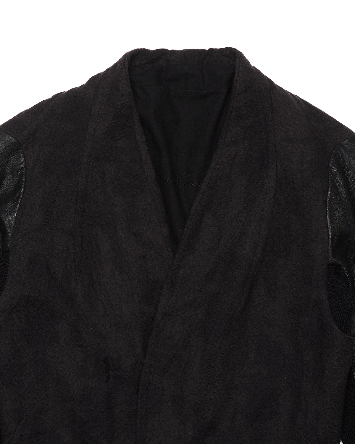 SS03 Rick Owens MA-1 Lambskin Leather Sleeves Blazer