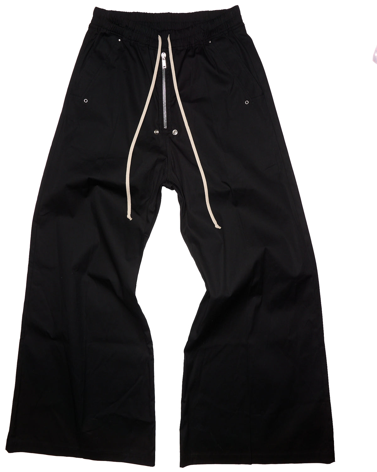 F/W25 Rick Owens ‘CONCORDIANS’ Wide Leg Heavy Cotton Black Bela Pants