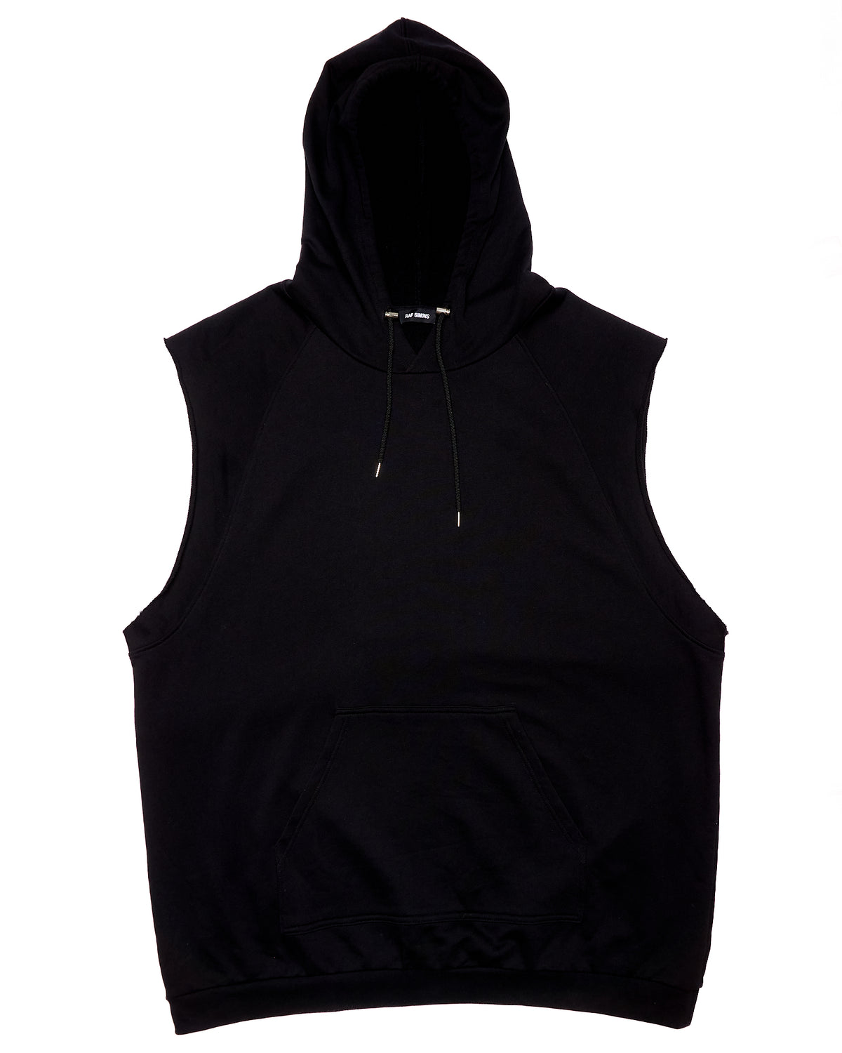 S/S16 Raf Simons “Isolated Heroes” Black Sleeveless Hoodie