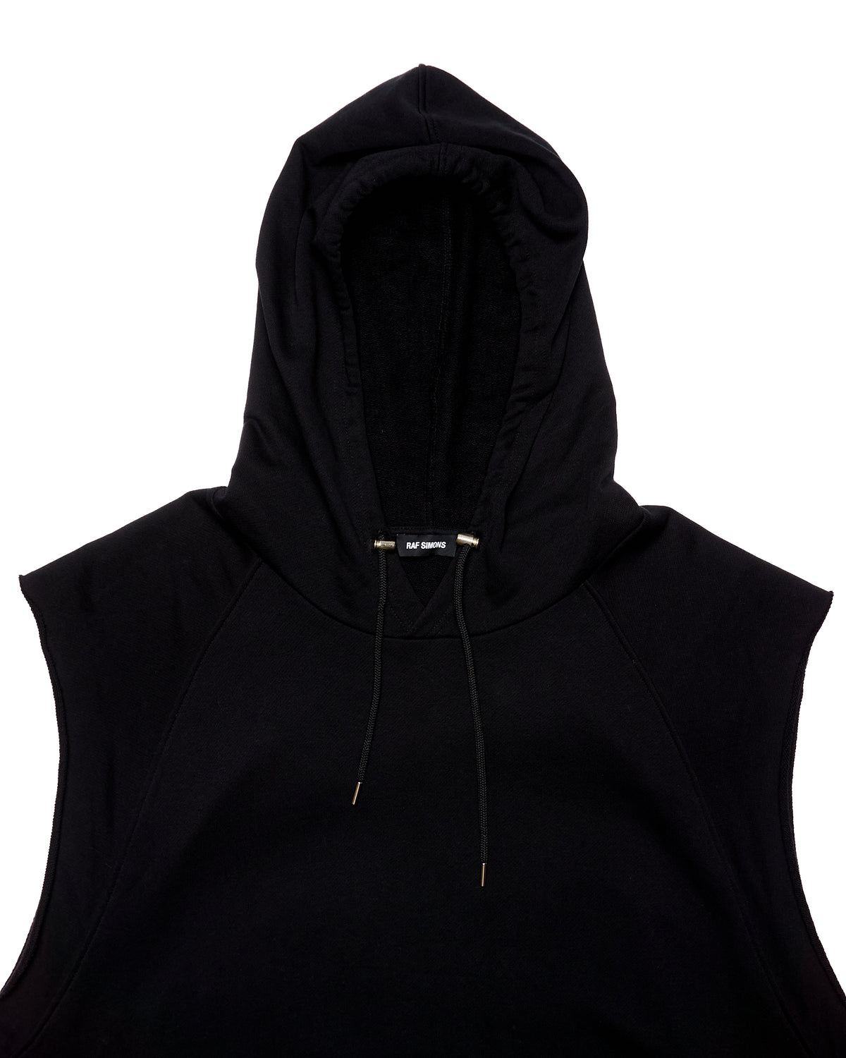 S/S16 Raf Simons “Isolated Heroes” Black Sleeveless Hoodie