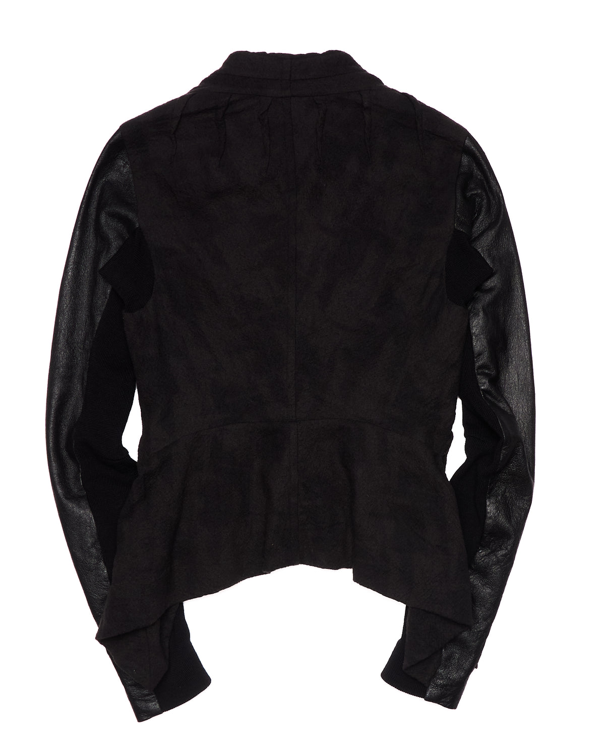 SS03 Rick Owens MA-1 Lambskin Leather Sleeves Blazer