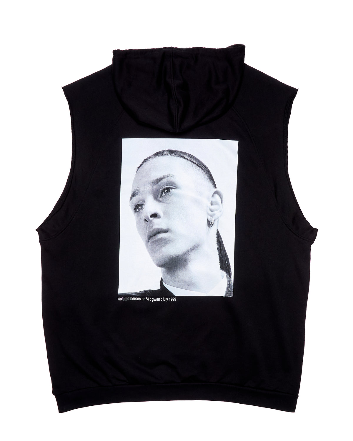 S/S16 Raf Simons “Isolated Heroes” Black Sleeveless Hoodie