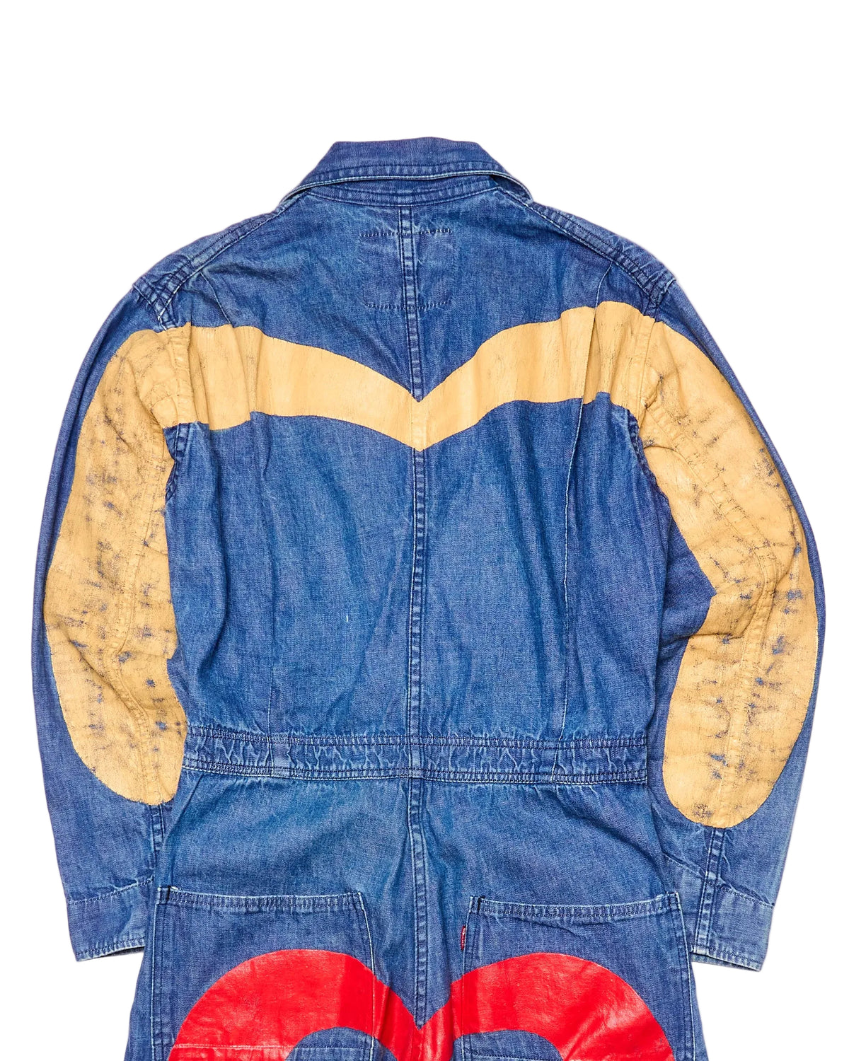 Early 00s EVISU Double Diakoku Hand-Paint Coverall